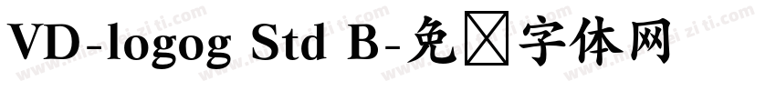 VD-logog Std B字体转换